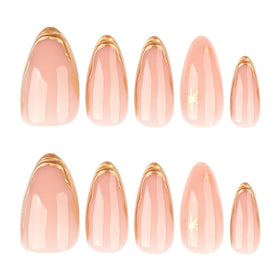FJSMTOPl press on nails with wooden stick and nail file
