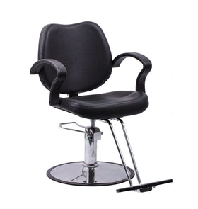 Flagbeauty Hydraulic Barber Styling Chair black front view