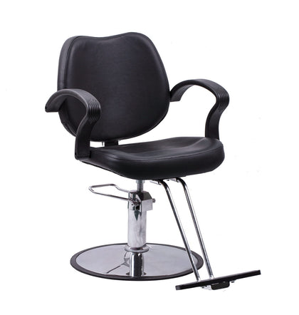 Flagbeauty Hydraulic Barber Styling Chair black front view