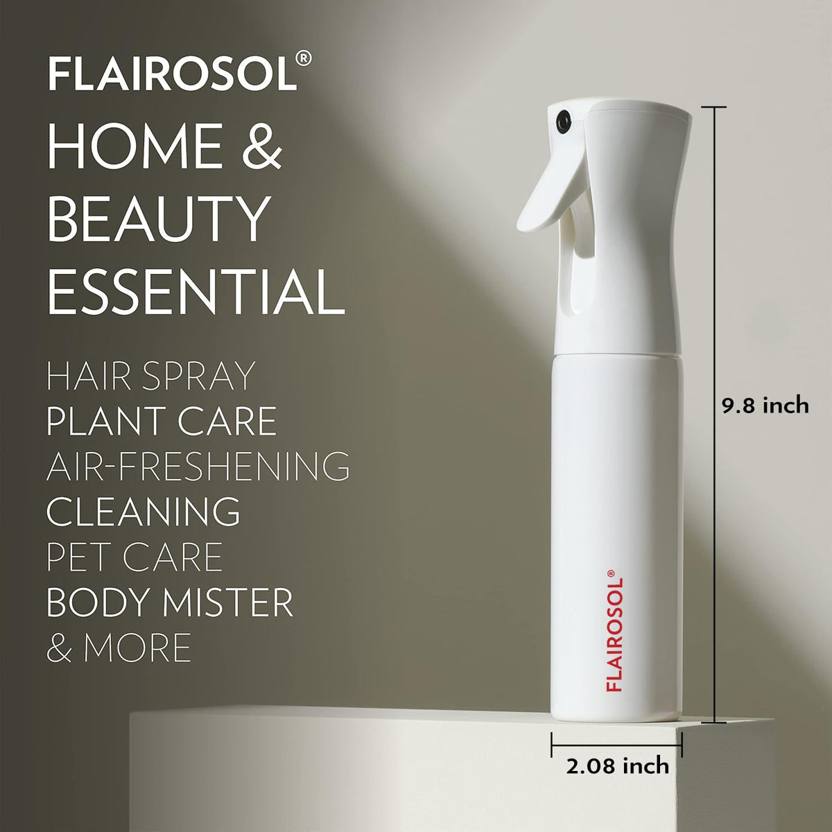 FLAIROSOL Continuous Mister Spray Bottle for home cleaning tasks