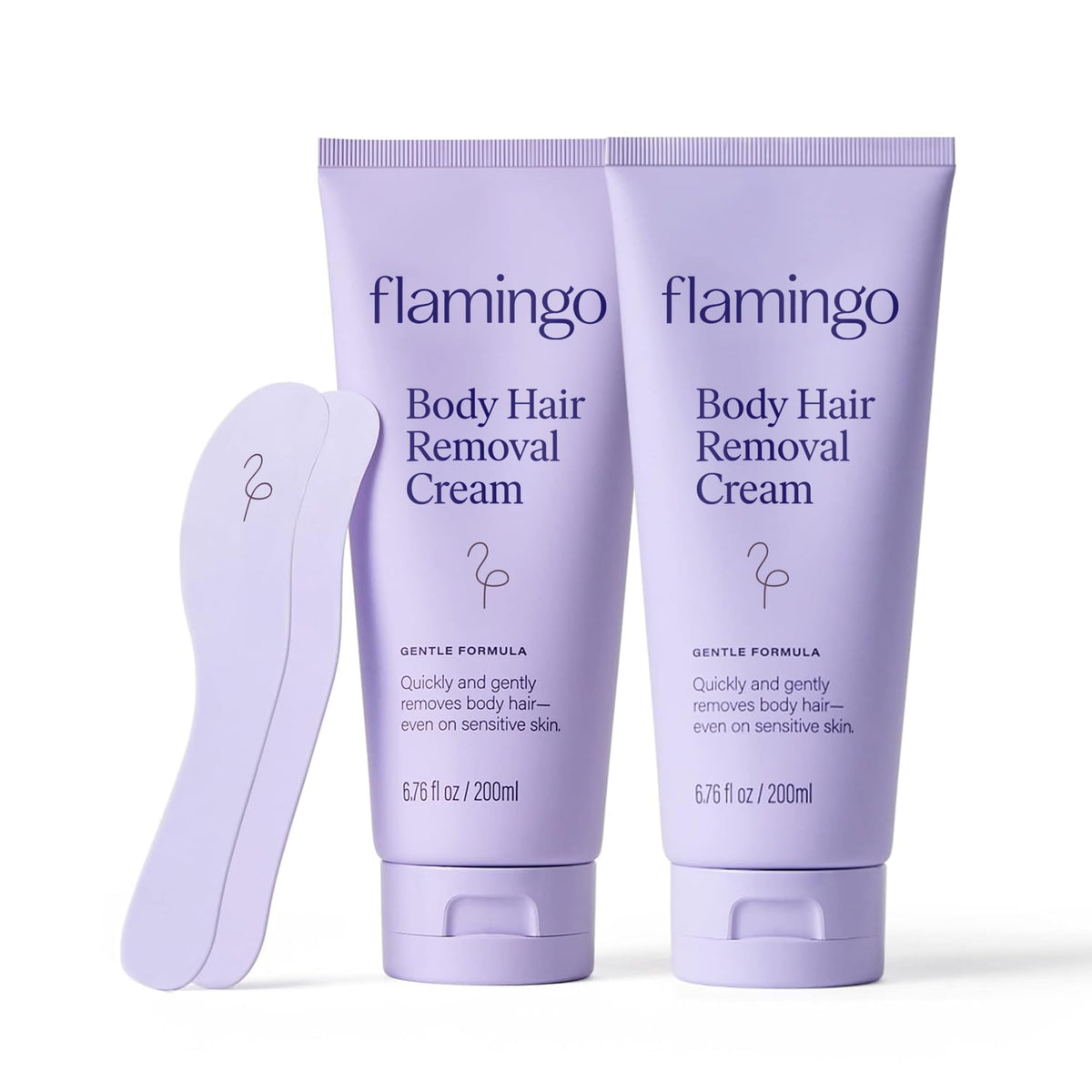 Flamingo Body Hair Removal Cream 2 Pack front view