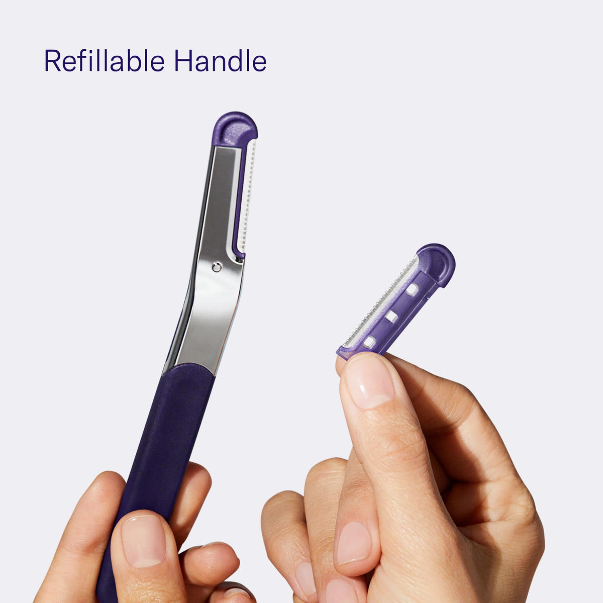 Flamingo Dermaplane Blades in a beauty routine setting