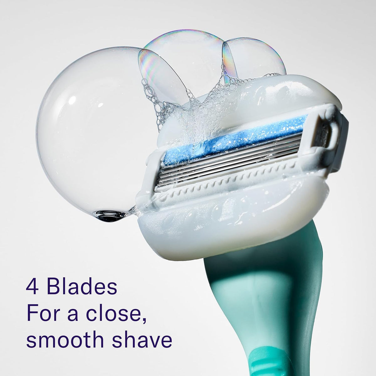 Flamingo Moisture Plus Razor Blade Refills in use on skin