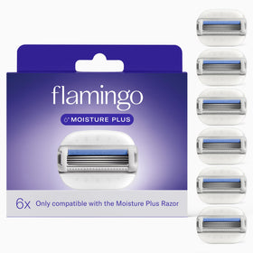 Flamingo Moisture Plus Razor Blade Refills packaging front view