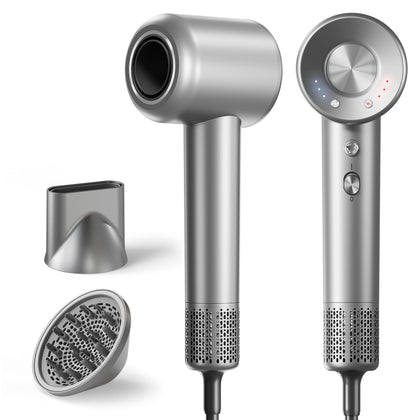 Flashbase Hair Dryer front view with magnetic diffuser