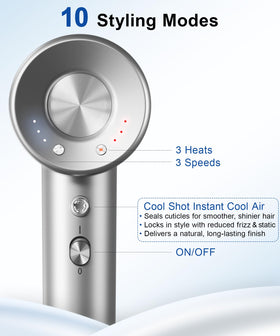 Flashbase Hair Dryer in use styling curly hair