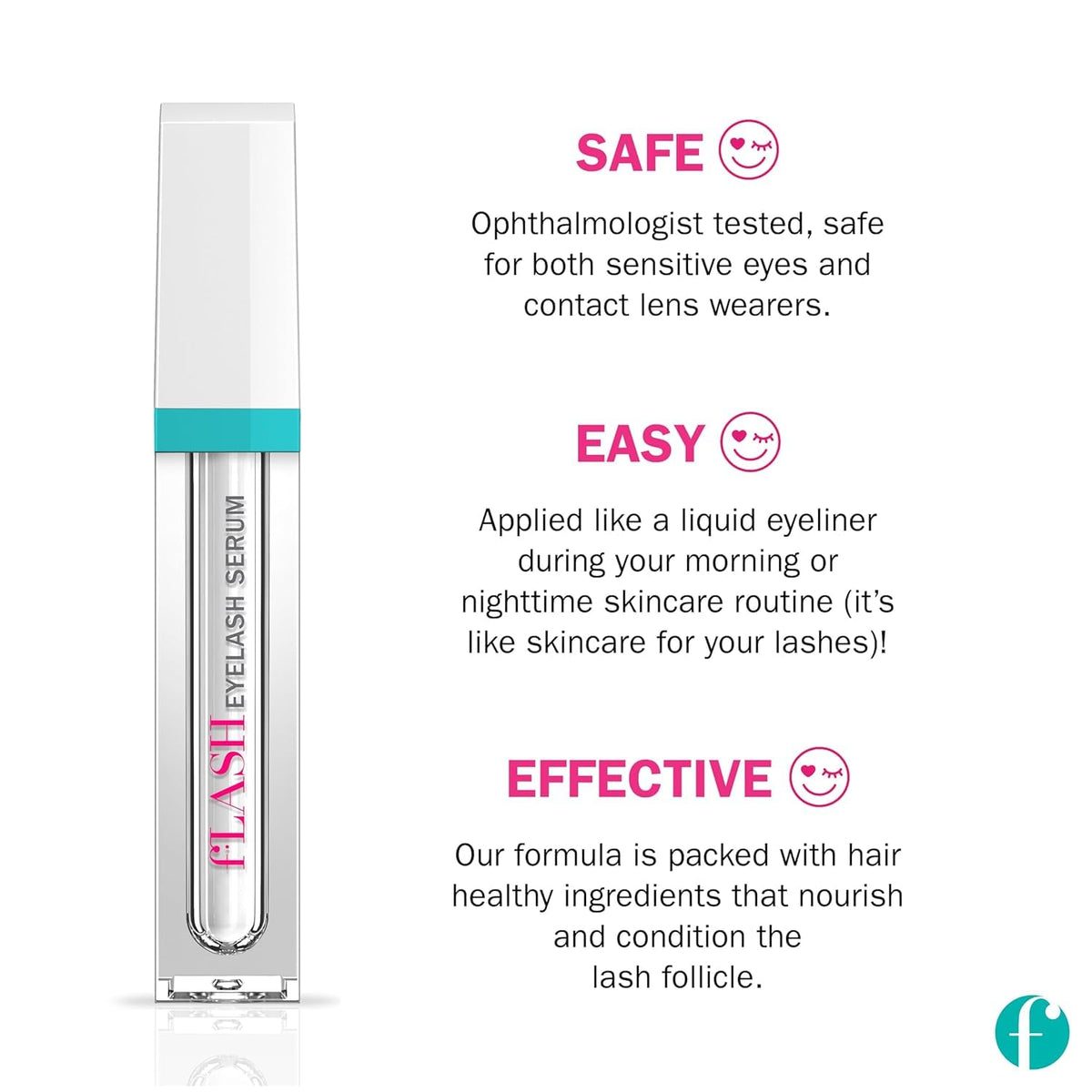 FLASHSERUM Eyelash Serum applicator close-up