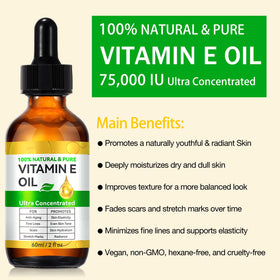 flasture Vitamin E Oil ingredients list