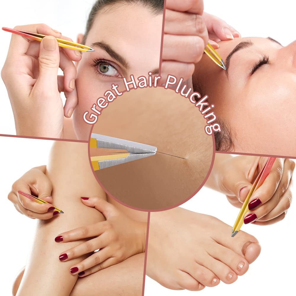 Flat and slant tweezers from TsMADDTs set