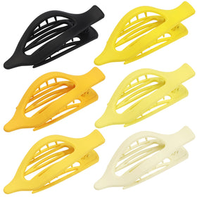 Flat Hair Clip showing secure grip on thick hair