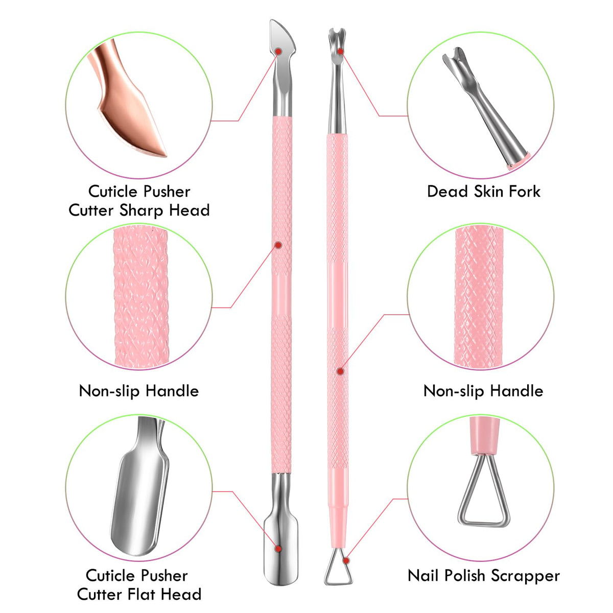 Flat head cuticle pusher from XUNXMAS set
