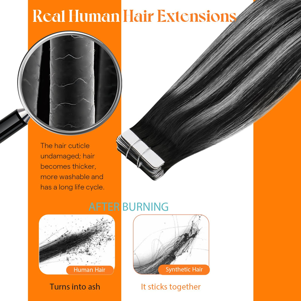 Flat iron styling Sunny Hair Tape in Extensions