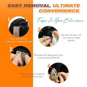 Flat iron styling Sunny Hair Tape in Hair Extensions