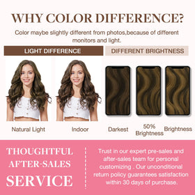 Flat lay of GOO GOO Clip in Hair Extensions with styling tools