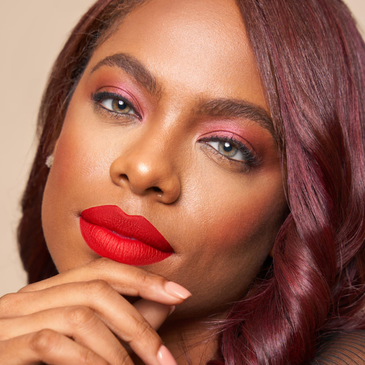 Flat lay of The Lip Bar Nonstop Liquid Matte Lipstick 3-Pack with accessories