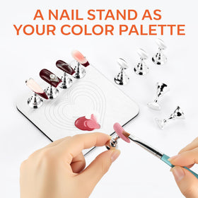 Flat metal base of Makartt Magnetic Nail Stand
