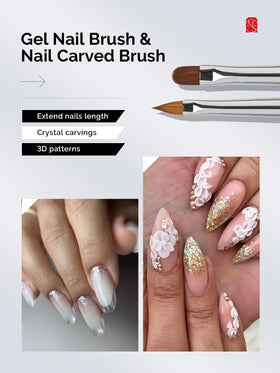 Flat nail brush from MelodySusie Nail Art Brushes Set