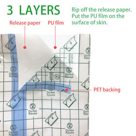 Flatoedu Tattoo Aftercare Bandage Roll close-up of texture
