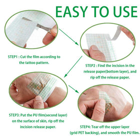 Flatoedu Tattoo Aftercare Bandage Roll packaging side view