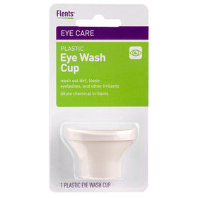 Flents Eye Wash Cup front view, white colour