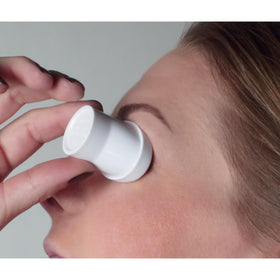 Flents Eye Wash Cup side view showing ergonomic design