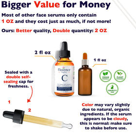 Florence Vitamin C Serum bottle side view