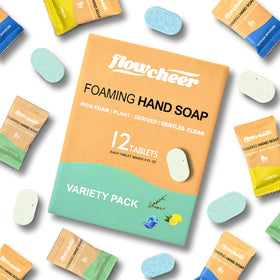flowcheer Foaming Hand Soap Refill Tablets 12 Pack variety of scents