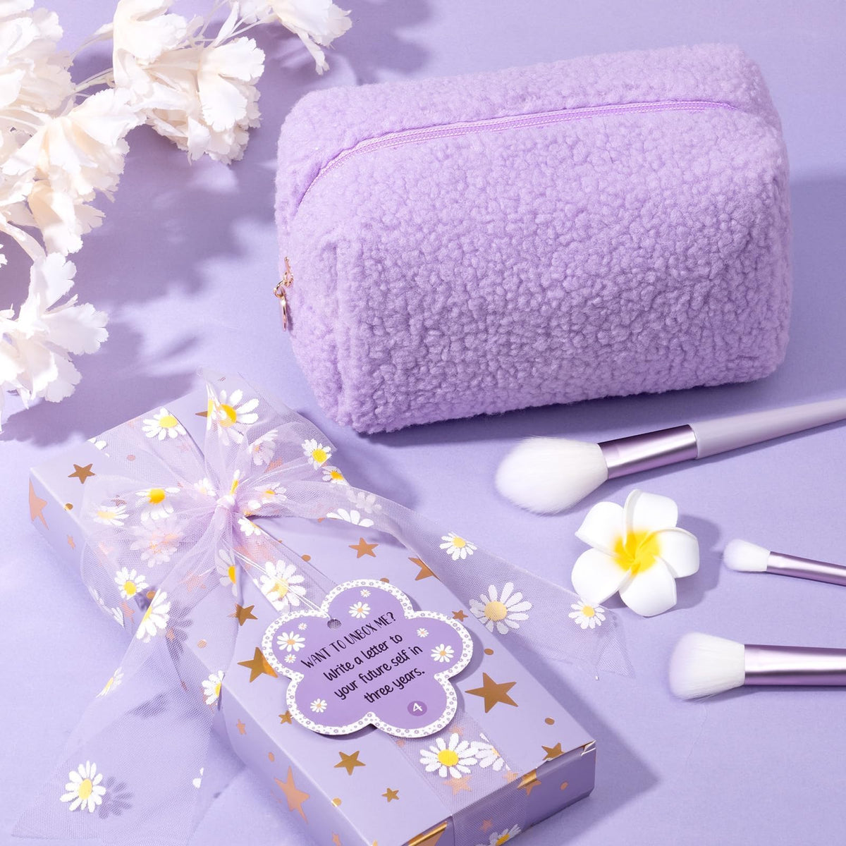 Flower hair bands and claw clip from Qinline gift set