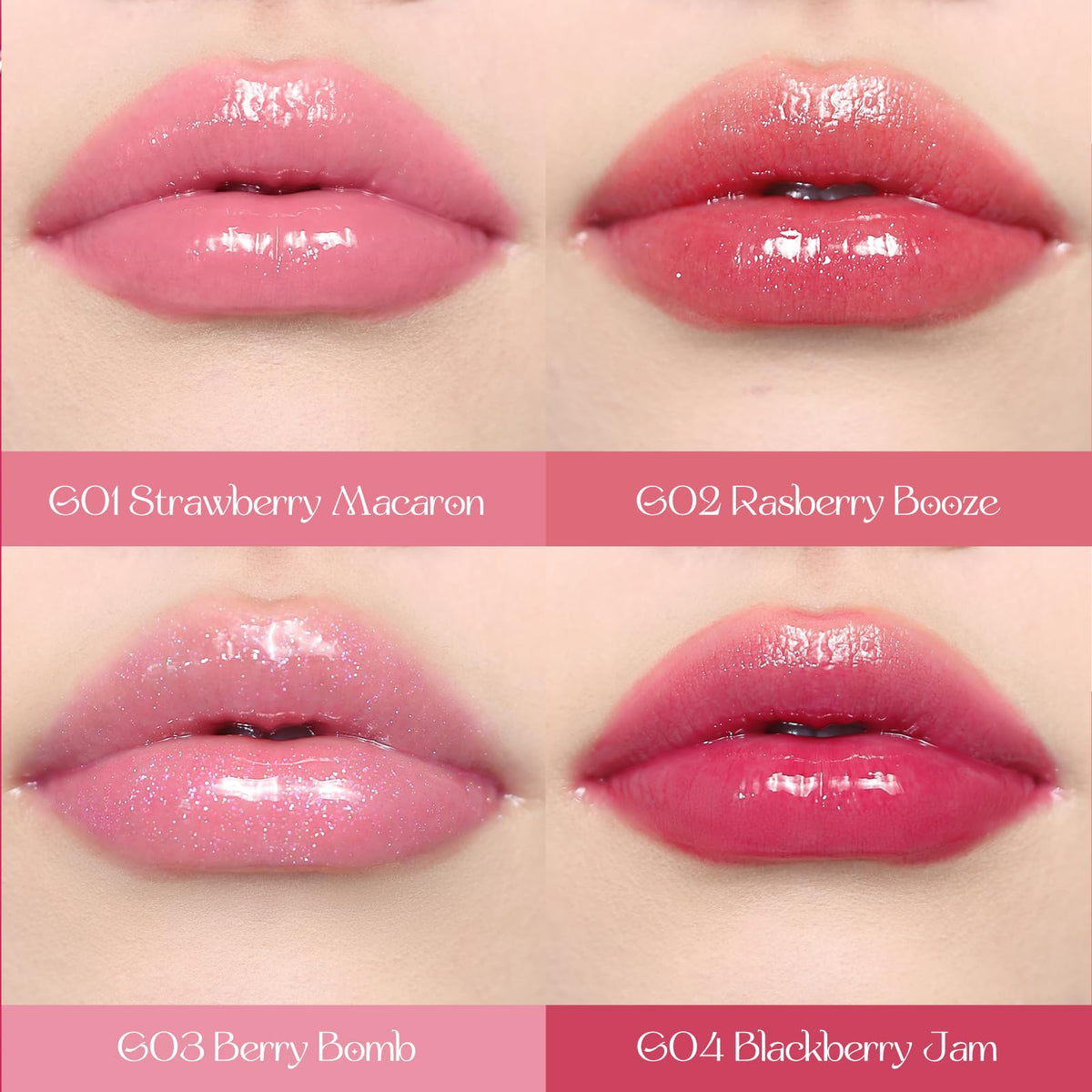Flower Knows Rococo Glowy Lip Gloss applicator close-up