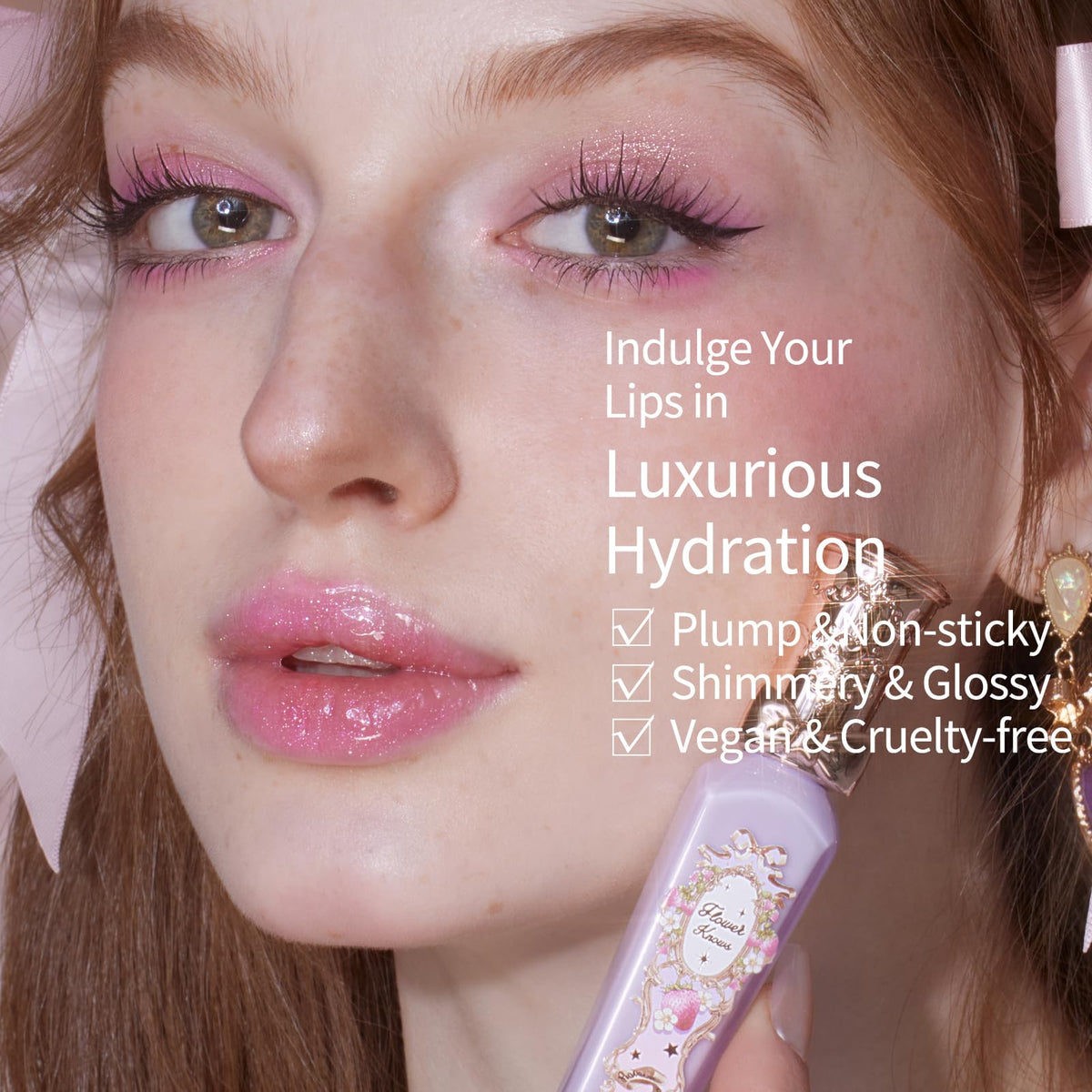 Flower Knows Rococo Glowy Lip Gloss packaging details