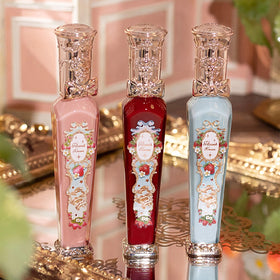 Flower Knows Strawberry Rococo Cloud Lip Cream alongside other makeup products