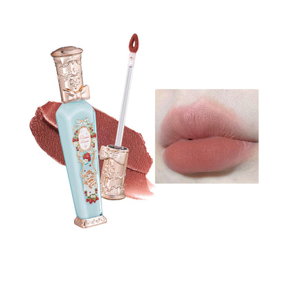 Flower Knows Strawberry Rococo Cloud Lip Cream Dusty Mocha Brown front view