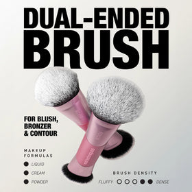 Fluffy side of the Real Techniques Ultimate Multi-Tasker Brush for powder application