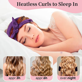 Flylipu Heatless Curling Rod Headband in gift box