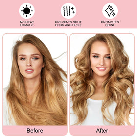 Flylipu Heatless Curling Rod Headband with instructions