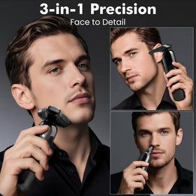 Flynth Electric Razor side view showing USB charging port