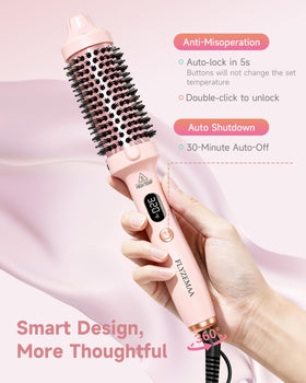 FLYZEMAA heated brush with 360° swivel cord