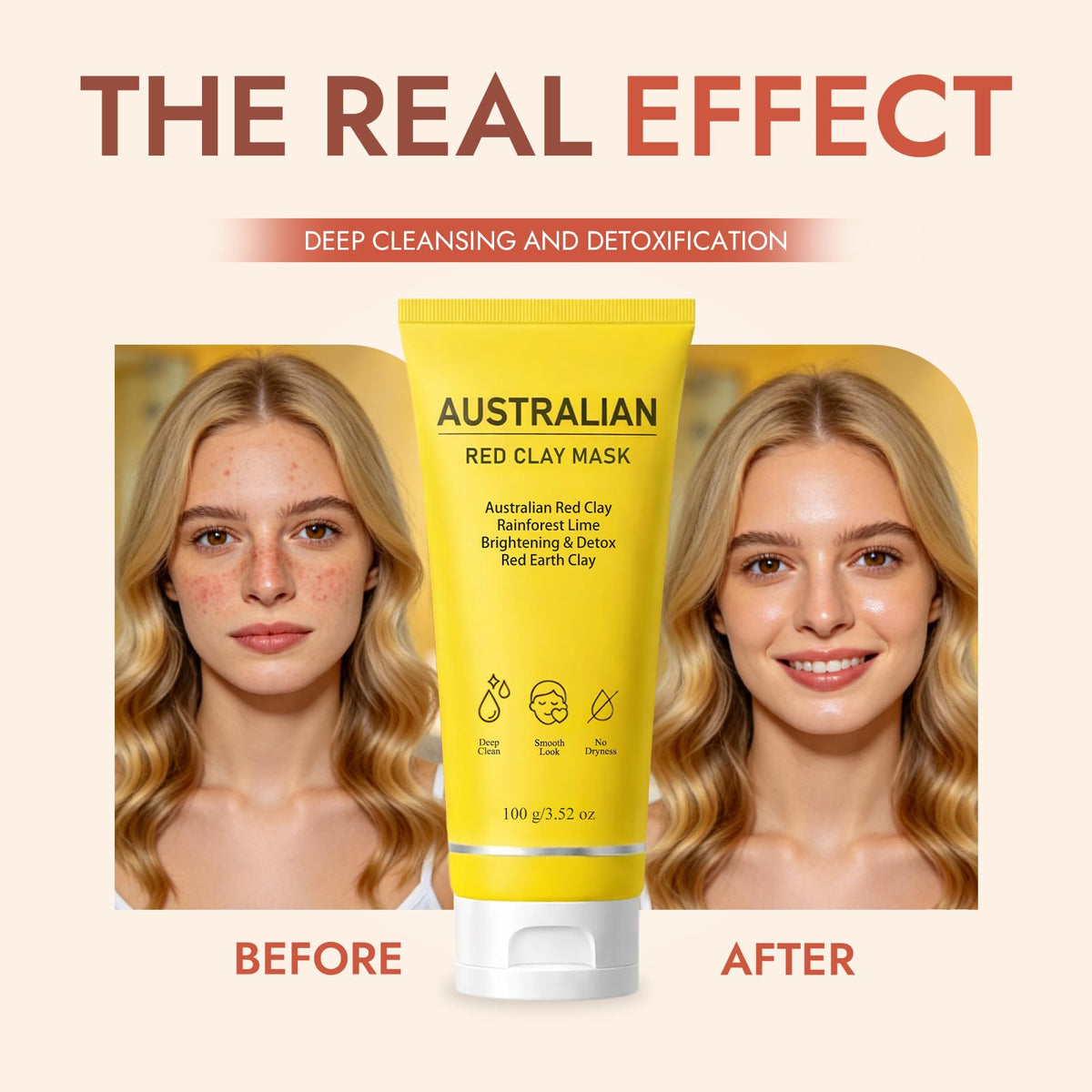 FMRFMR Australian Red Clay Face Mask texture close-up