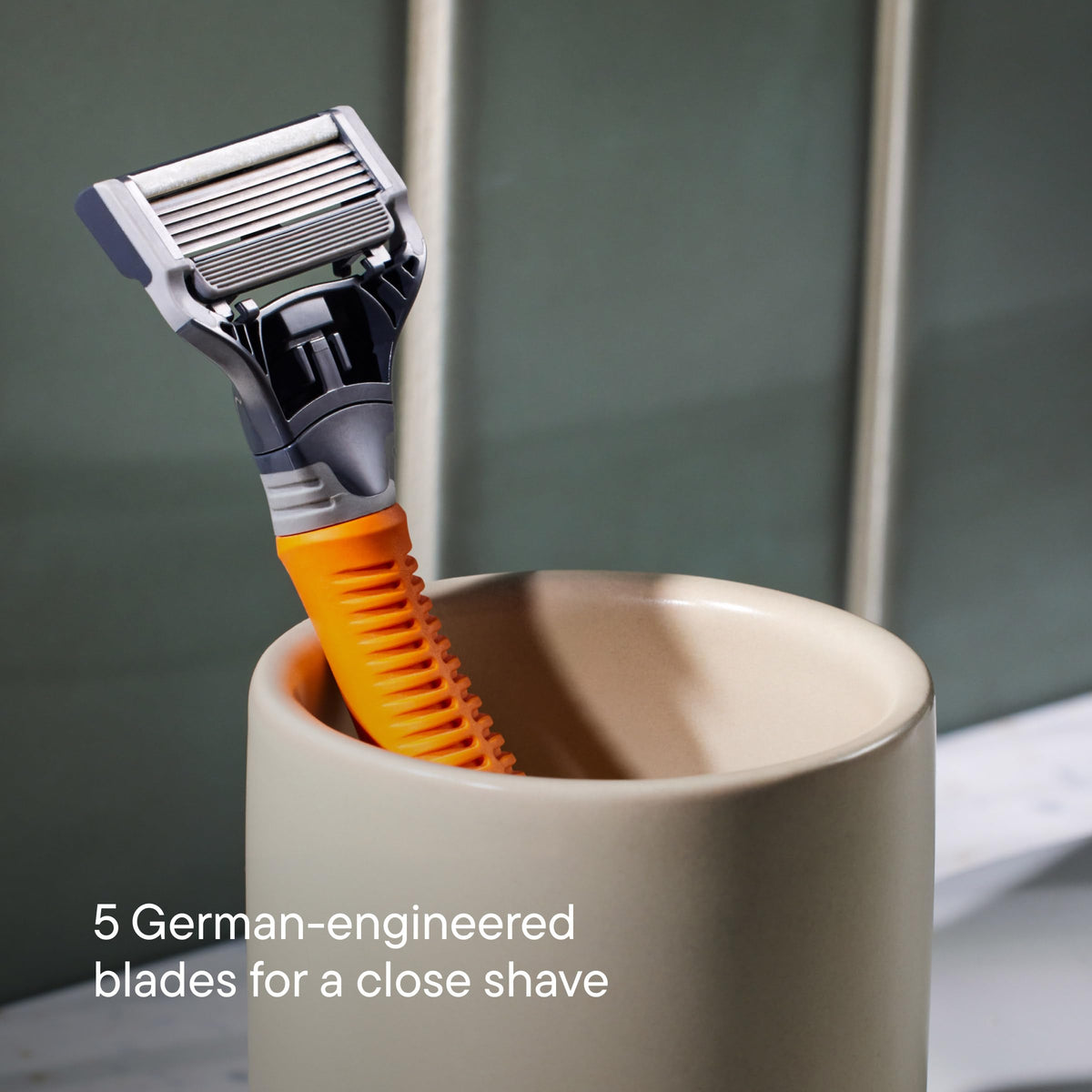 Foaming shave gel included in Harry's shaving kit
