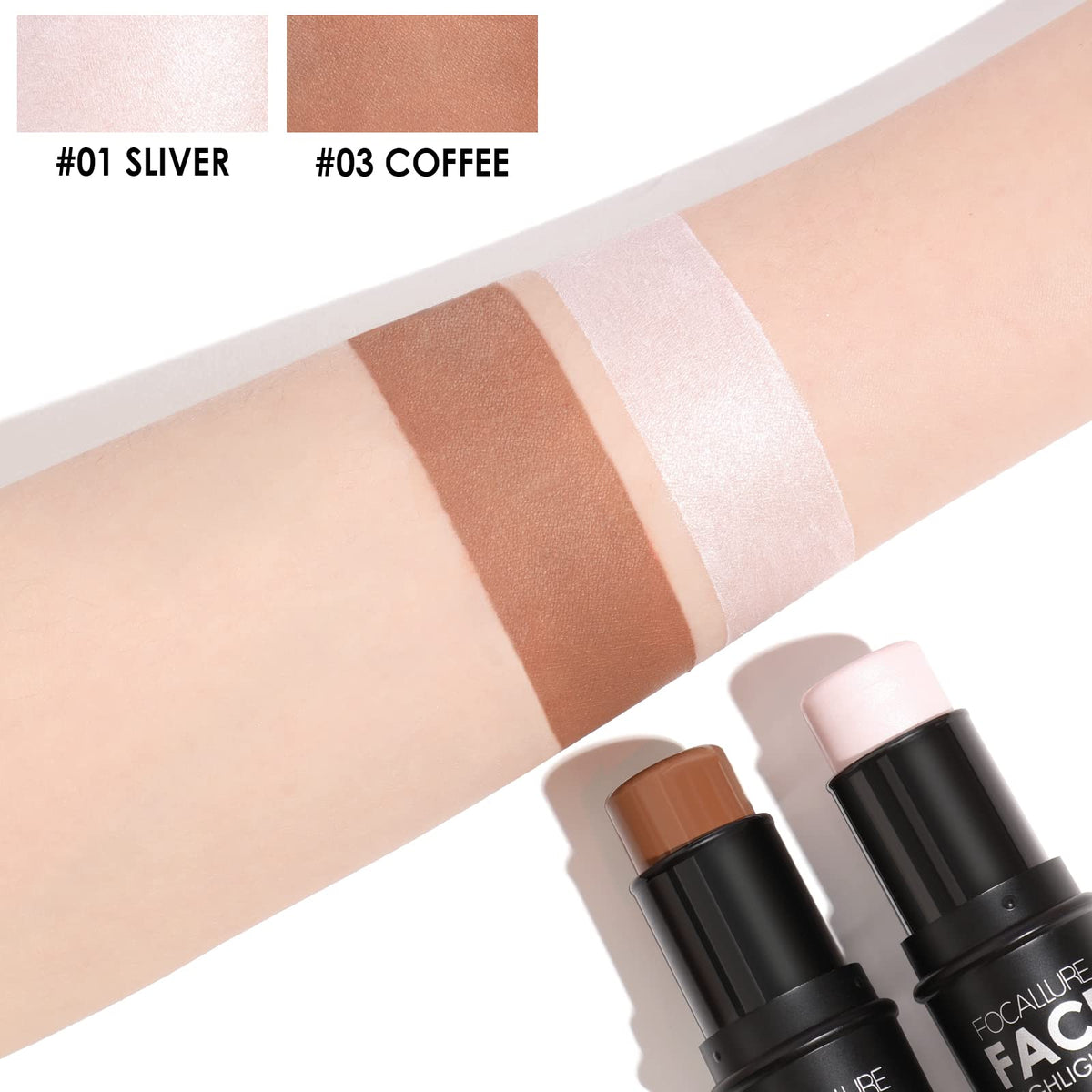 FOCALLURE bronzer stick side view with packaging