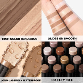 FOCALLURE contour stick set with makeup accessories