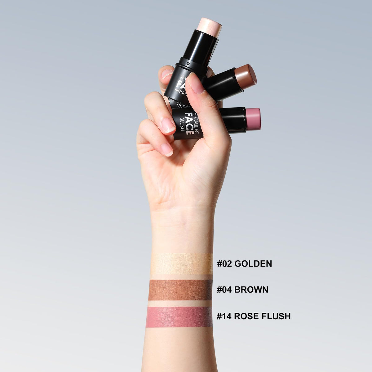 FOCALLURE contour stick showing bronzer shade