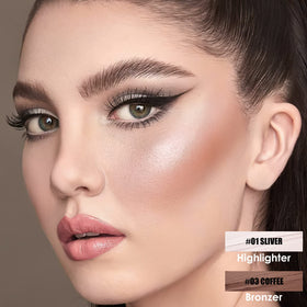 FOCALLURE highlighter stick close-up showing smooth texture