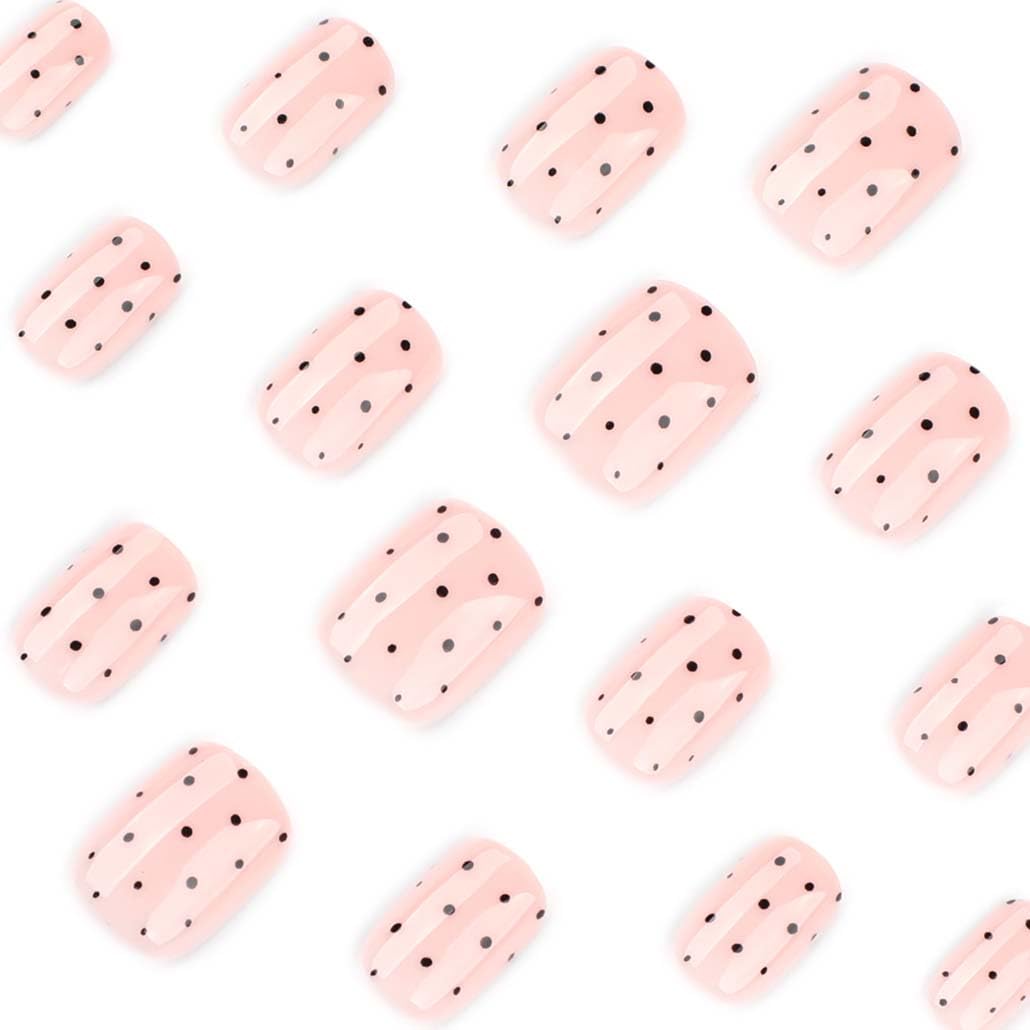 Foccna press on nails in packaging with jelly adhesive