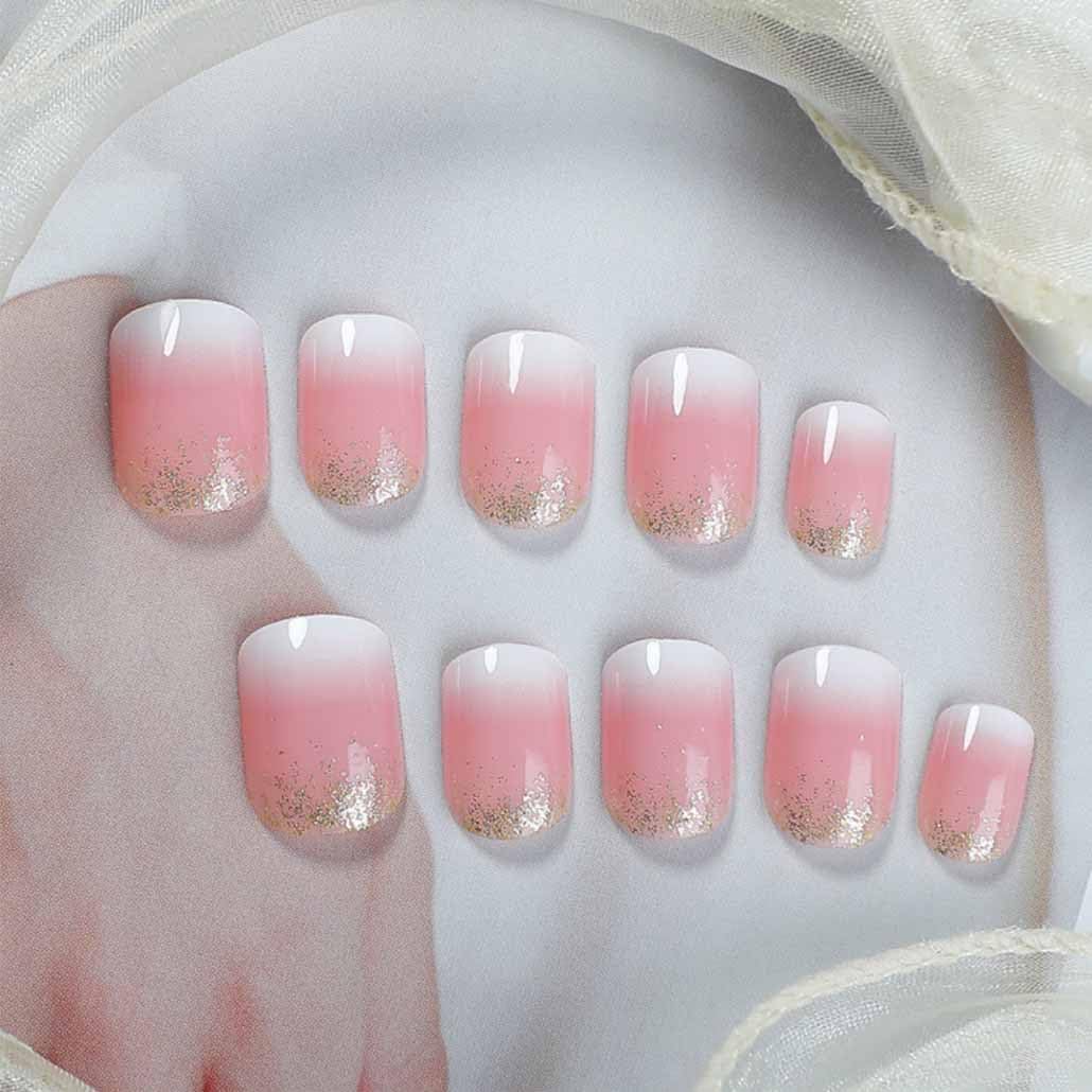 Foccna Square Ombre Press on Nails packaging with accessories