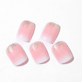 Foccna Square Ombre Press on Nails showing glossy finish