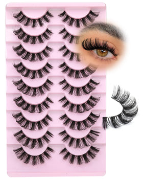 Focipeysa 16mm false eyelashes clear band detail