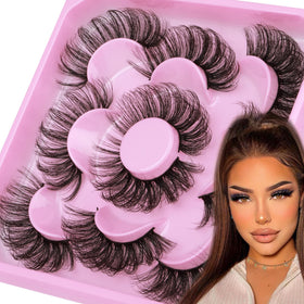 Focipeysa 20mm lashes side view showing fluffiness