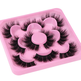 Focipeysa 3D Mink Lashes packaging with five pairs