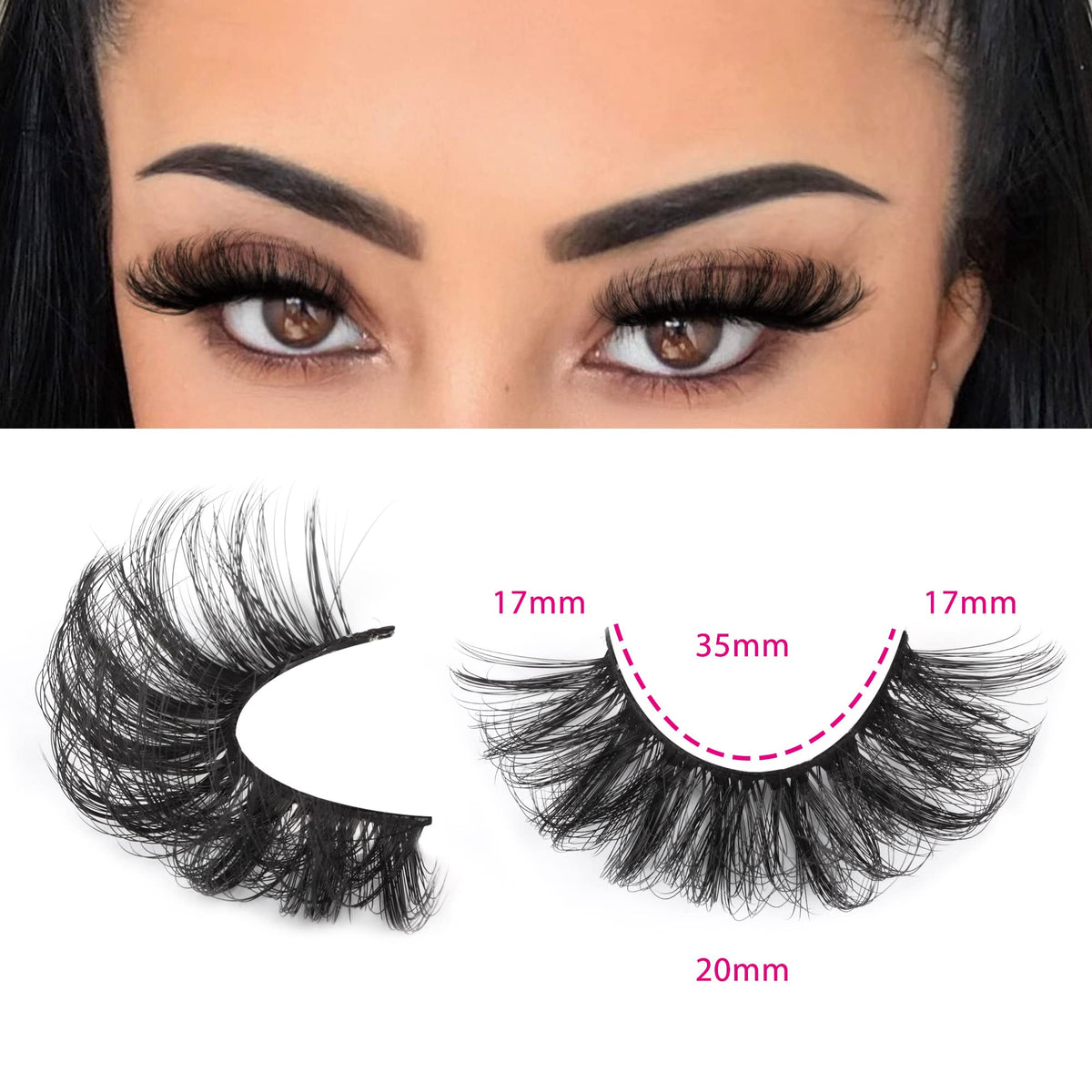 Focipeysa D curl false eyelashes packaging